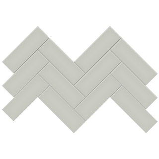 Picture of Tesoro - Soho Herringbone Mosaic Soft Sage Glossy