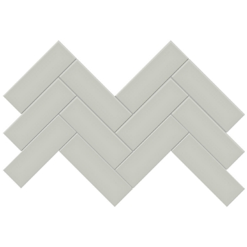 Picture of Tesoro - Soho Herringbone Mosaic Soft Sage Glossy