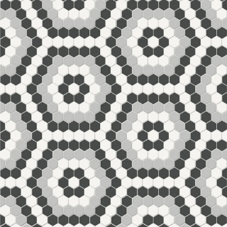 Picture of Tesoro - Soho Hexagon Pattern Mosaic Midnight Blend