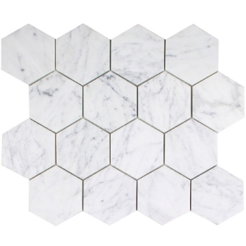 Picture of Tesoro - Venatino Goia Hexagon Mosaic Satin Stone