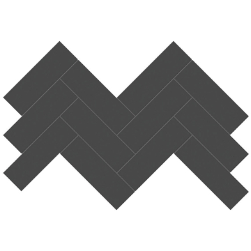 Picture of Tesoro - Soho Herringbone Mosaic Retro Black Matte