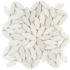 Picture of Tesoro - Ocean Stones Sliced Mosaic Ivory Sliced Flower