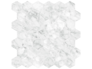 Picture of Tesoro - La Marca 2 Hex Mosaic Polished Carrara Gioia