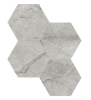 Picture of Tesoro - La Marca 6 Hex Mosaic Matte Paradiso Argento