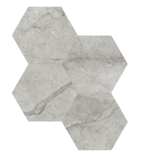Picture of Tesoro - La Marca 6 Hex Mosaic Matte Paradiso Argento