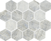 Picture of Tesoro - Oyster Hexagon Mosaic Lagoon Blue