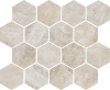 Picture of Tesoro - Oyster Hexagon Mosaic Cape Grey