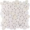 Picture of Tesoro - Ocean Stones Sliced Mosaic Milky White