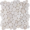 Picture of Tesoro - Ocean Stones Sliced Mosaic Wooden White