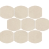 Picture of Tesoro - Walk Oval Mosaic Ivory