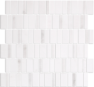 Picture of Tesoro - Metro Blend Thassos Irregular Stacked Thassos Iceberg