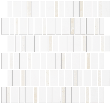 Picture of Tesoro - Metro Blend Thassos Irregular Stacked Thassos Nova