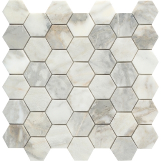 Picture of Emser Tile - Marble Hexagon Mix 2 x 2 Mosaic Calacata Giallo