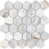 Picture of Emser Tile - Marble Hexagon Mix 2 x 2 Mosaic Valsecca White