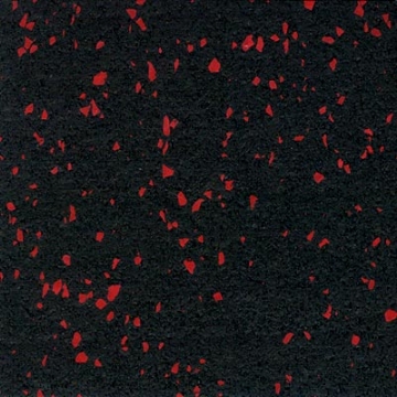 Picture of Roppe - Recoil Fitness Flooring Interlocking Tiles 10% Chip 1/4 Gauge Red