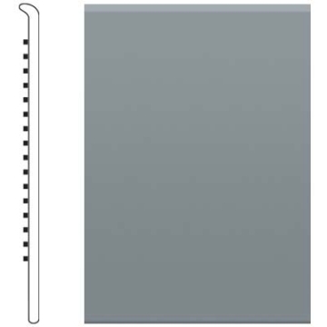 Picture of Roppe - Pinnacle Rubber Wall Base 5 1/2 (No Toe Base) Dark Gray