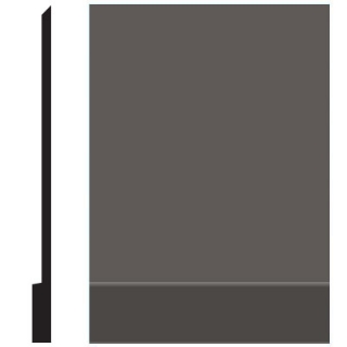 Picture of Roppe - Pinnacle Plus Wall Base 00 Simplicity Burnt Umber