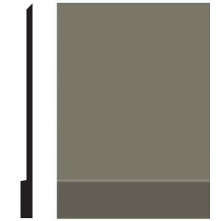 Picture of Roppe - Pinnacle Plus Wall Base 00 Simplicity Lunar Dust