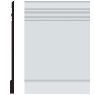 Picture of Roppe - Pinnacle Plus Wall Base 10 Serenity Iceberg