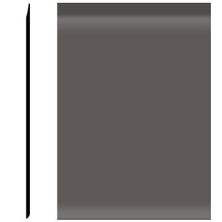 Picture of Roppe - Pinnacle Plus Wall Base 35 Sleek Burnt Umber