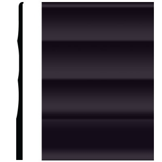 Picture of Roppe - Pinnacle Plus Wall Base 50 Impressions Black