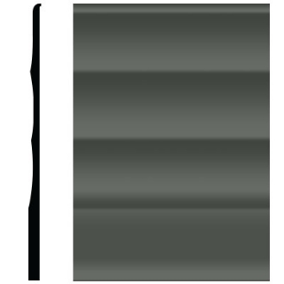 Picture of Roppe - Pinnacle Plus Wall Base 50 Impressions Black Brown