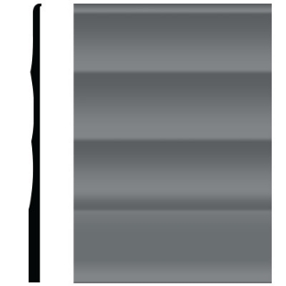 Picture of Roppe - Pinnacle Plus Wall Base 50 Impressions Charcoal