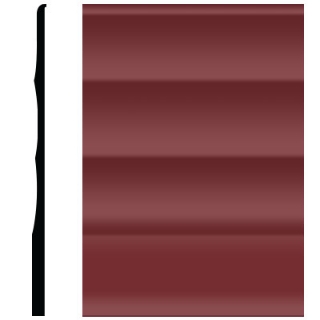 Picture of Roppe - Pinnacle Plus Wall Base 50 Impressions Cinnabar