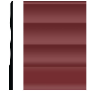 Picture of Roppe - Pinnacle Plus Wall Base 50 Impressions Cinnabar