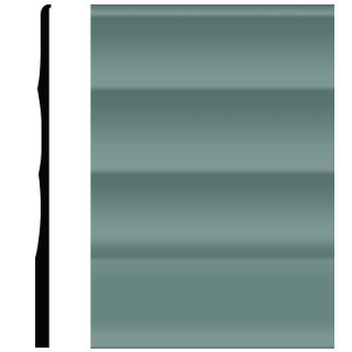 Picture of Roppe - Pinnacle Plus Wall Base 50 Impressions Hunter Green
