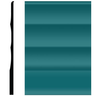 Picture of Roppe - Pinnacle Plus Wall Base 50 Impressions Peacock