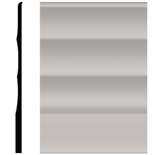 Picture of Roppe - Pinnacle Plus Wall Base 50 Impressions Smoke