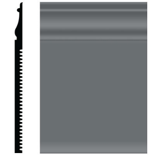 Picture of Roppe - Pinnacle Plus Wall Base 55 Nobility Charcoal