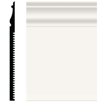 Picture of Roppe - Pinnacle Plus Wall Base 55 Nobility White