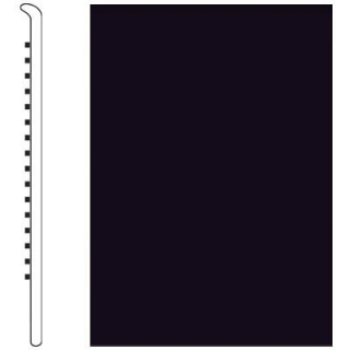 Picture of Roppe - 700 Series Wall Base 6 (No Toe Base) Black