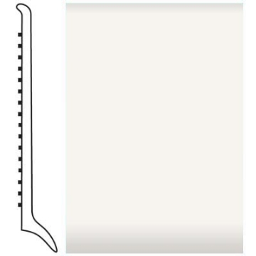 Picture of Roppe - Pinnacle Rubber Wall Base 4 (Long Toe Base) White