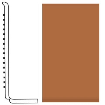 Picture of Roppe - Pinnacle Rubber Wall Base 4 (Sanitary Toe Base) Brick