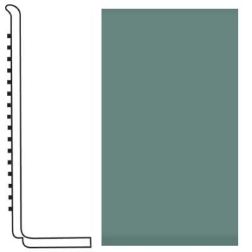 Picture of Roppe - Pinnacle Rubber Wall Base 4 (Sanitary Toe Base) Hunter Green