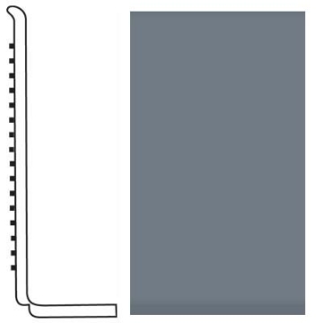 Picture of Roppe - Pinnacle Rubber Wall Base 4 (Sanitary Toe Base) Steel Blue