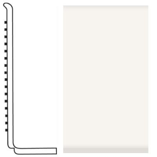 Picture of Roppe - Pinnacle Rubber Wall Base 4 (Sanitary Toe Base) White