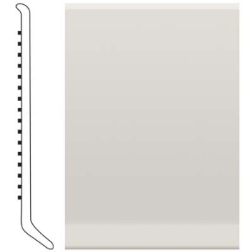 Picture of Roppe - Pinnacle Rubber Wall Base 6 (Cove Base) White