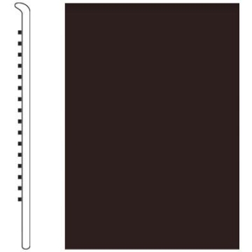 Picture of Roppe - Pinnacle Rubber Wall Base 3 (No Toe Base) Brown
