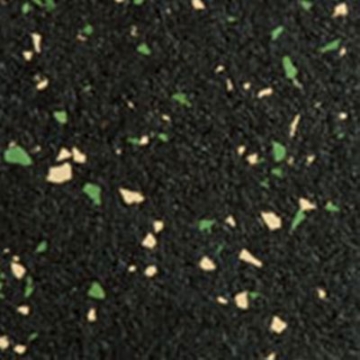 Picture of Roppe - Recoil Fitness Flooring Square Edge Tiles 10% Chip 5/32 Gauge Hunter Green Ivory