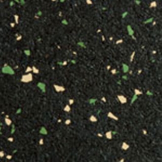 Picture of Roppe - Recoil Fitness Flooring Square Edge Tiles 20% Chip 5/32 Gauge Hunter Green Ivory