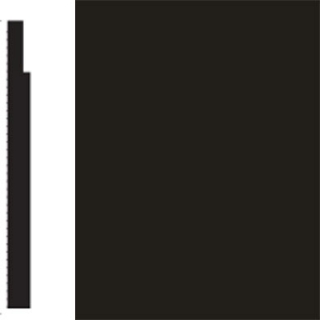 Picture of Flexco - Base Sculpture Wall Base Bliss Black Dahlia