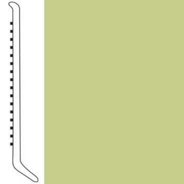 Picture of Roppe - Pinnacle Rubber Wall Base 5 (Cove Base) Pear Green