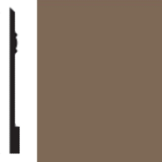 Picture of Flexco - Base Sculpture Wall Base Charmed Milk Chocolate