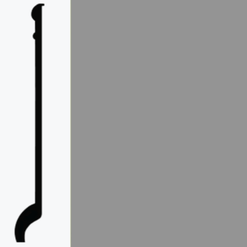 Picture of Roppe - Pinnacle Plus Wall Base 90 Intrigue Asphalt