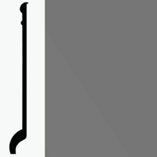 Picture of Roppe - Pinnacle Plus Wall Base 90 Intrigue Battleship