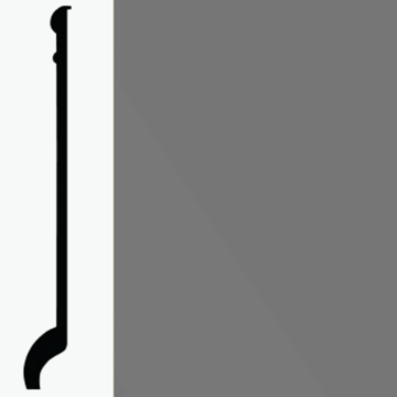 Picture of Roppe - Pinnacle Plus Wall Base 90 Intrigue Battleship